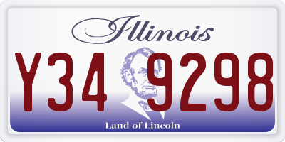 IL license plate Y349298