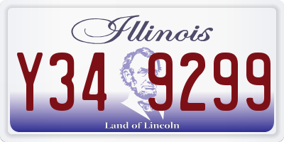 IL license plate Y349299