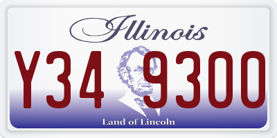 IL license plate Y349300