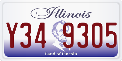 IL license plate Y349305