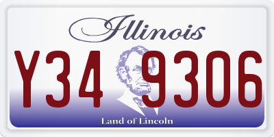 IL license plate Y349306