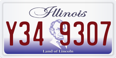 IL license plate Y349307