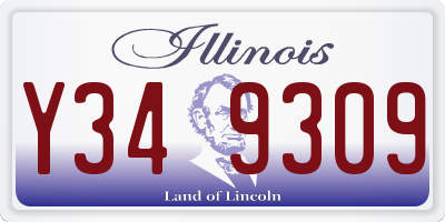 IL license plate Y349309