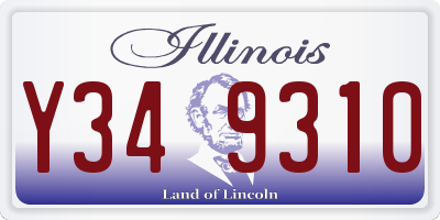 IL license plate Y349310