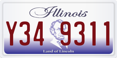 IL license plate Y349311
