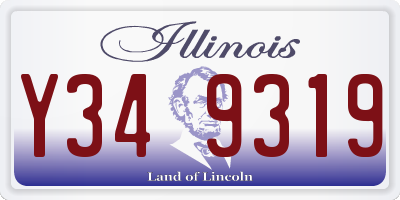 IL license plate Y349319