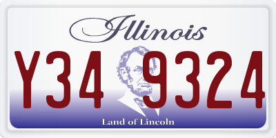 IL license plate Y349324