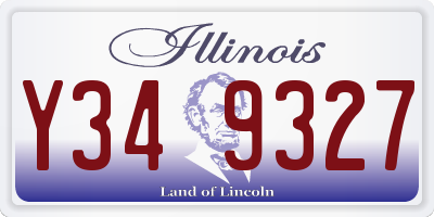 IL license plate Y349327