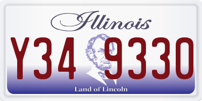 IL license plate Y349330