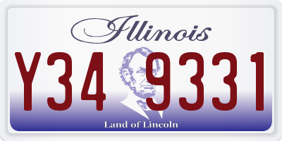 IL license plate Y349331