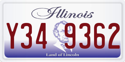 IL license plate Y349362