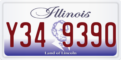 IL license plate Y349390