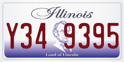 IL license plate Y349395