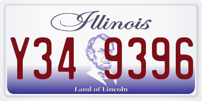 IL license plate Y349396