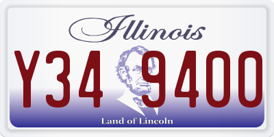 IL license plate Y349400