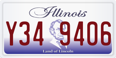 IL license plate Y349406