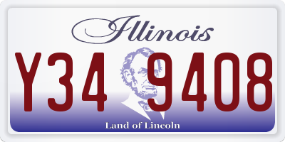 IL license plate Y349408