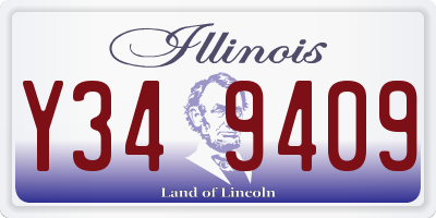 IL license plate Y349409