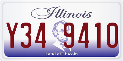 IL license plate Y349410
