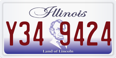 IL license plate Y349424