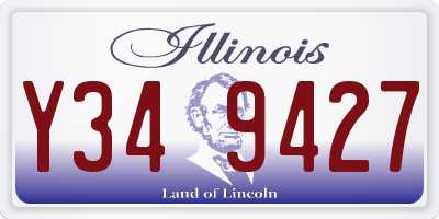 IL license plate Y349427