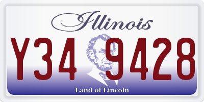 IL license plate Y349428