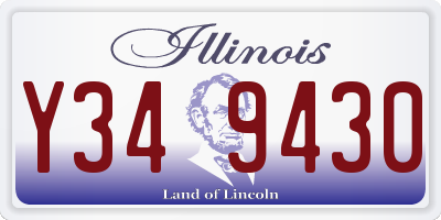 IL license plate Y349430