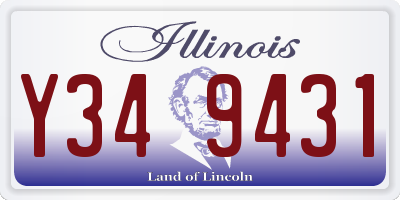 IL license plate Y349431