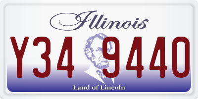 IL license plate Y349440