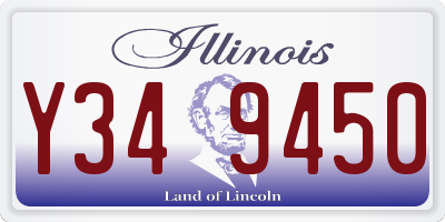 IL license plate Y349450