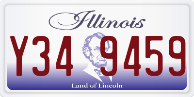 IL license plate Y349459