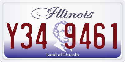 IL license plate Y349461
