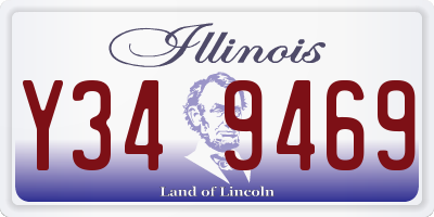 IL license plate Y349469