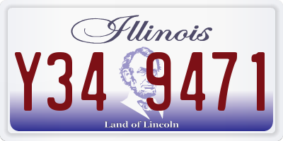 IL license plate Y349471