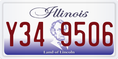 IL license plate Y349506