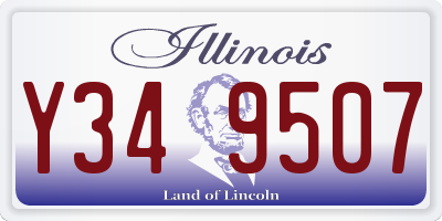 IL license plate Y349507