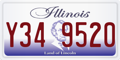 IL license plate Y349520