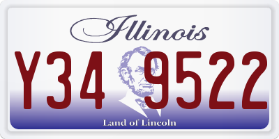 IL license plate Y349522
