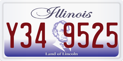 IL license plate Y349525