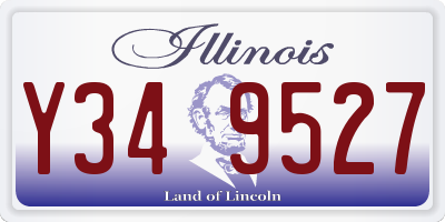 IL license plate Y349527