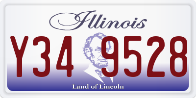 IL license plate Y349528