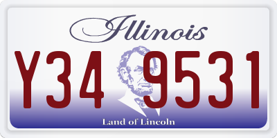 IL license plate Y349531