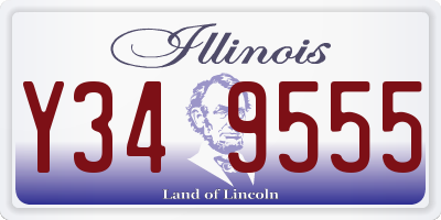 IL license plate Y349555