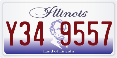 IL license plate Y349557