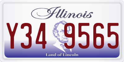 IL license plate Y349565