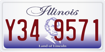 IL license plate Y349571