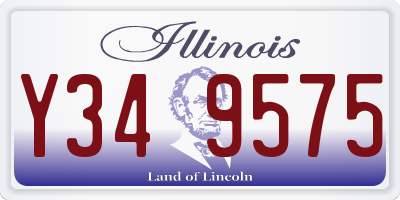 IL license plate Y349575