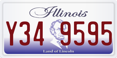 IL license plate Y349595