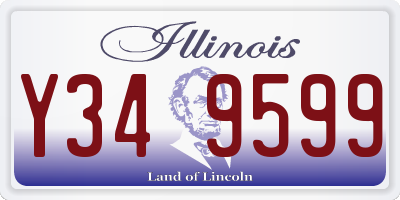 IL license plate Y349599