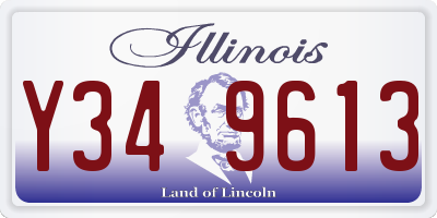 IL license plate Y349613